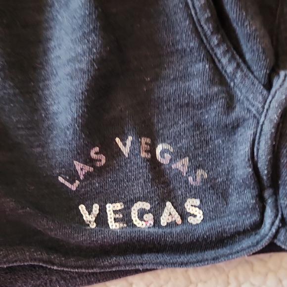 Victoria's Secret Pink Las Vegas Glitter Sequin Bling Top And Shorts Pajama Set - Picture 8 of 11
